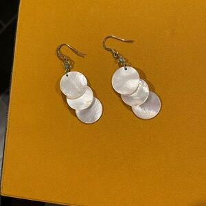 Mother of pearl dangly earrings